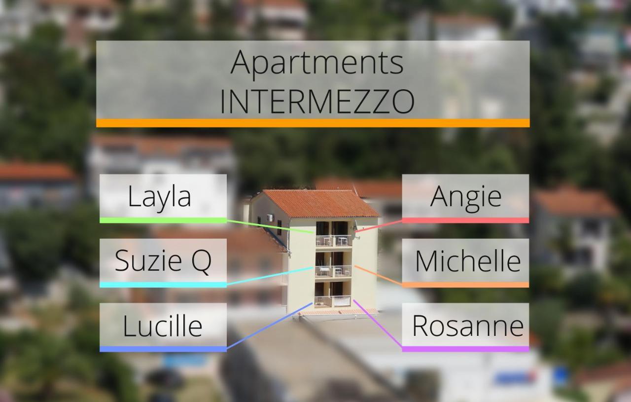 Apartment Layla - Intermezzo With Sea View In Center Of ラバック エクステリア 写真
